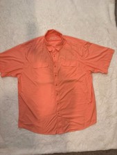 Ariat Men's VentTEK Outbound Classic Fit Shirt Orange short sleeve XXL