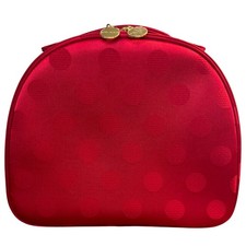 New Holiday 2025 Estee Lauder Makeup Train Case Bag Double Zipper w/ Handle Red