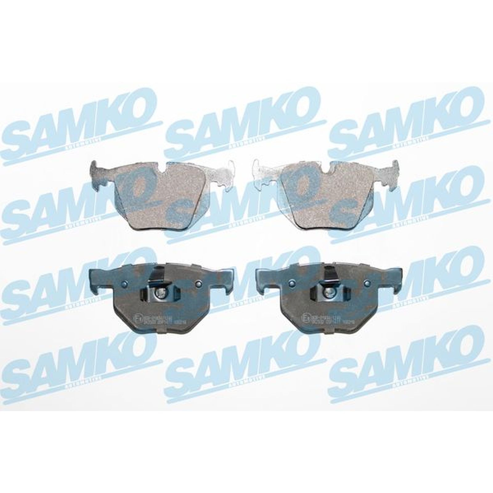 1x ORIGINAL® SAMKO 5SP1477 Bremsbelagsatz, Scheibenbremse Hinten für BMW 7