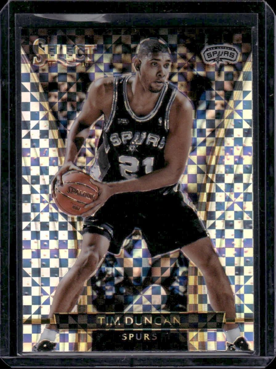 2015-16 Panini Select #299 Tim Duncan Courtside Silver Prizm San Antonio Spurs