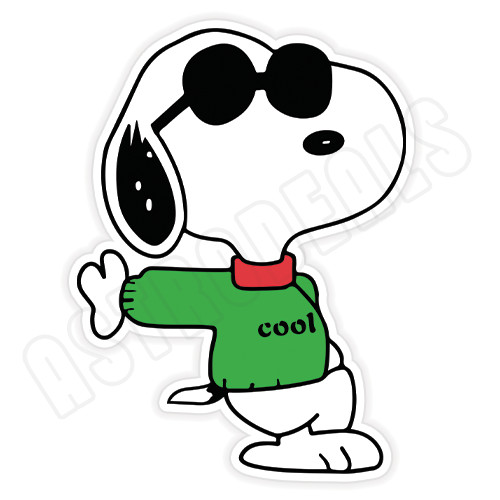 Peanuts Classic Window Laptop Bumper Vinyl Decal