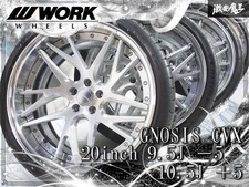 JDM WORK GNOSIS CVX 209.5J -5/10.5J +5 5-hole PCD112 Brushed Wheels 4- No Tires