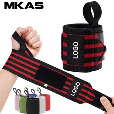 Weight Lifting Wrist Wraps Pair Gym Wrist Support Brace Straps Bandage
