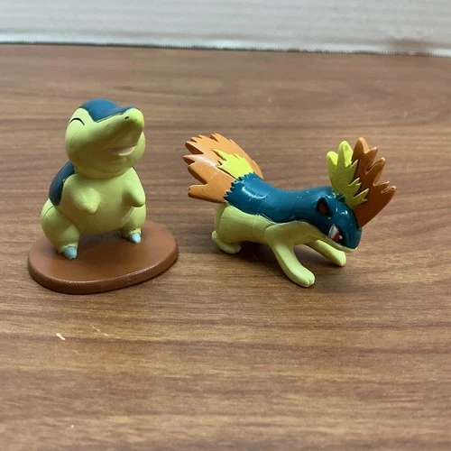 Tomy 1999 Vintage Pokemon Figure 2” Cyndaquil And Quilava