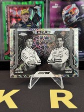 2025 Topps Chrome F1 Williams Duo Alex Albon + Carlos Sainz Lazer Refractor #172