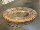 Jeanette Pink Cherry Blossom Depression Glass 11" Oval Platter