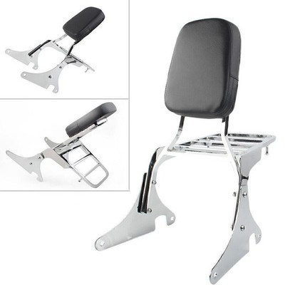 Sissy Bar Rückenlehne + Gepäckträgerauflage für Kawasaki Vulcan VN 400 800 95-12