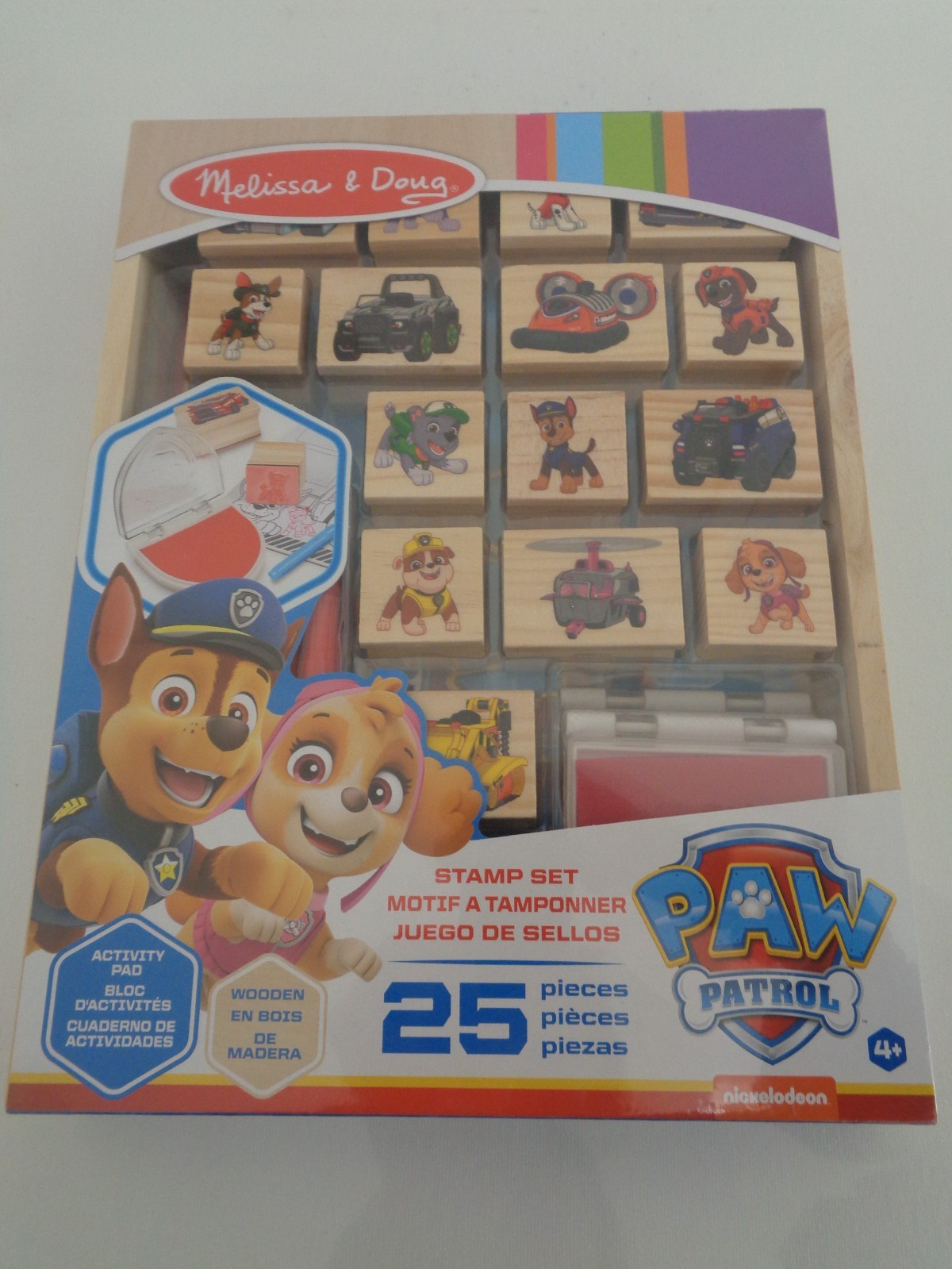 Melissa & Doug Paw Patrol Wooden Stamps Activity Set With Markers
