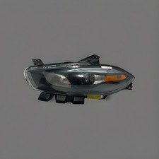 GENUINE 2013-2015 DODGE DART LEFT HAND DRIVER HEADLIGHT HALOGEN BLACK BEZELOEM
