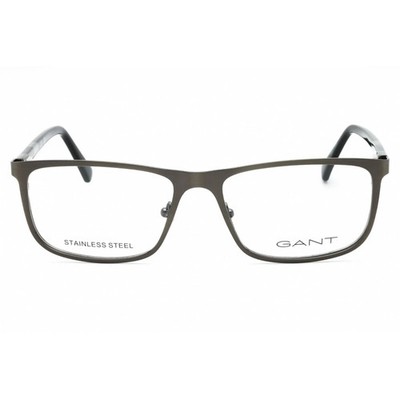 GANT GA 3280 008 Gunmetal Square Optical Eyeglasses Frame 56-17-145 GA3280