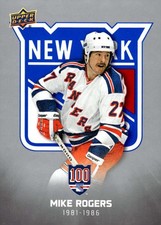 Mike Rogers 2025-26 Upper Deck New York Rangers Centennial #25 NHL  ID:159077