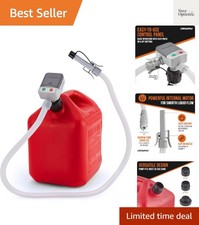 Fuel Transfer Pump for Gas Can with Precision Auto-Shutoff Nozzle Fast 2.4G...