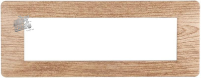 7 Seater Plate Compatible Vimar Flat Light Wood Technopolymer Civil Series