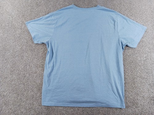 US Polo Assn. 2XL Mens Short Sleeve Shirt Blue Cotton Blend V-Neck - Picture 7 of 8
