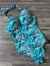BIBA TUMMY CONTROL HALTERNECK SWIMSUIT SIZE 32C BNWT