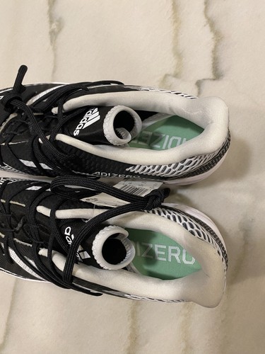 Adidas Baseball Cleats Mens Sz 13 Black White New - Picture 8 of 15