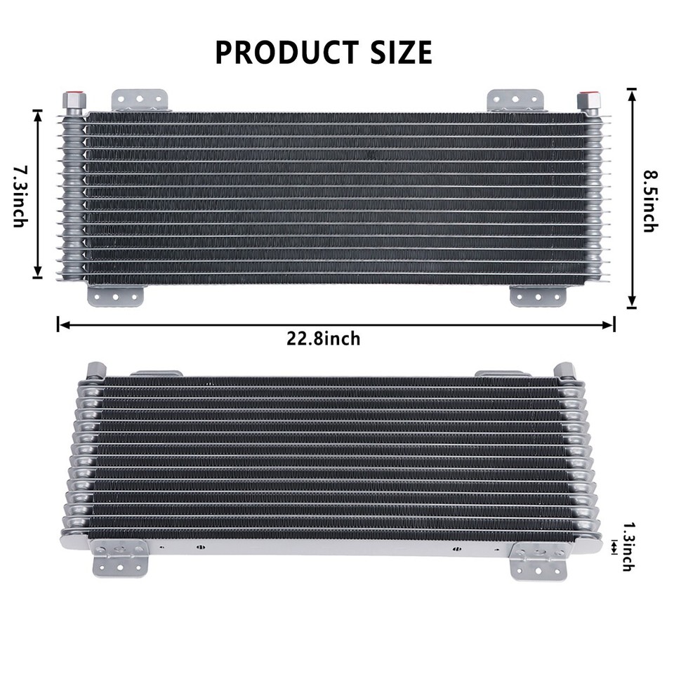 LPD47391 Transmission Oil Cooler Kit 40k Low Pressure Compatible With Heavy Duty 40,000 GVW Max Low Pressure Drop Trans Cooler With Mounting Hardware In | Whizz Engine Oil Coolers & Kits - Foto 13