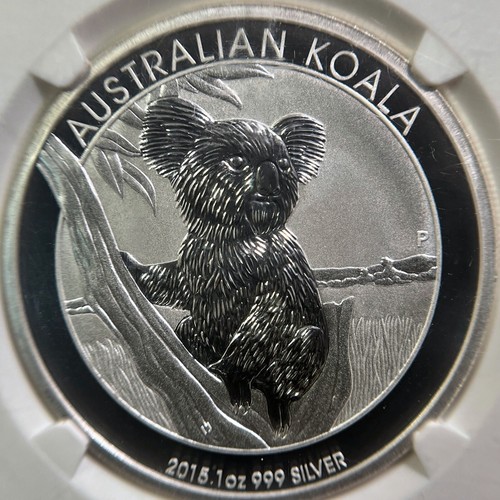 AUSTRALIA. 2015, Dollar, Silver - NGC MS70 - Top Pop 🥇 Koala on Branch 🐨 RARE - Picture 3 of 5