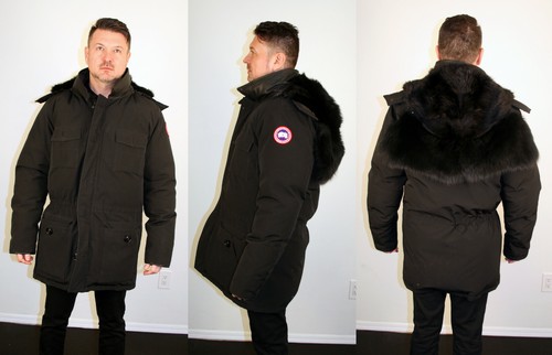 canada goose black with fur