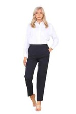Half Elastic Waist Trousers For Women With Pockets In Uk Size 8 to 24 Size