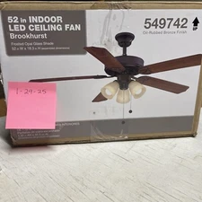 Ceiling Fan 52 in Classic Large Indoor Oil Rubbed Bronze Replacement Blade