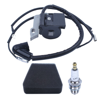 Ignition Coil Spark Plug Kit For Partner 350 351 370 371 390 Mcculloch MAC 335
