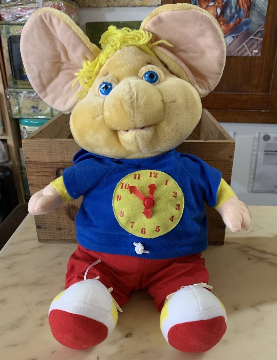 Gigio Plush Topo Yiyo Peluche Topo Grigio Pupazzo VINTAGE LARGE