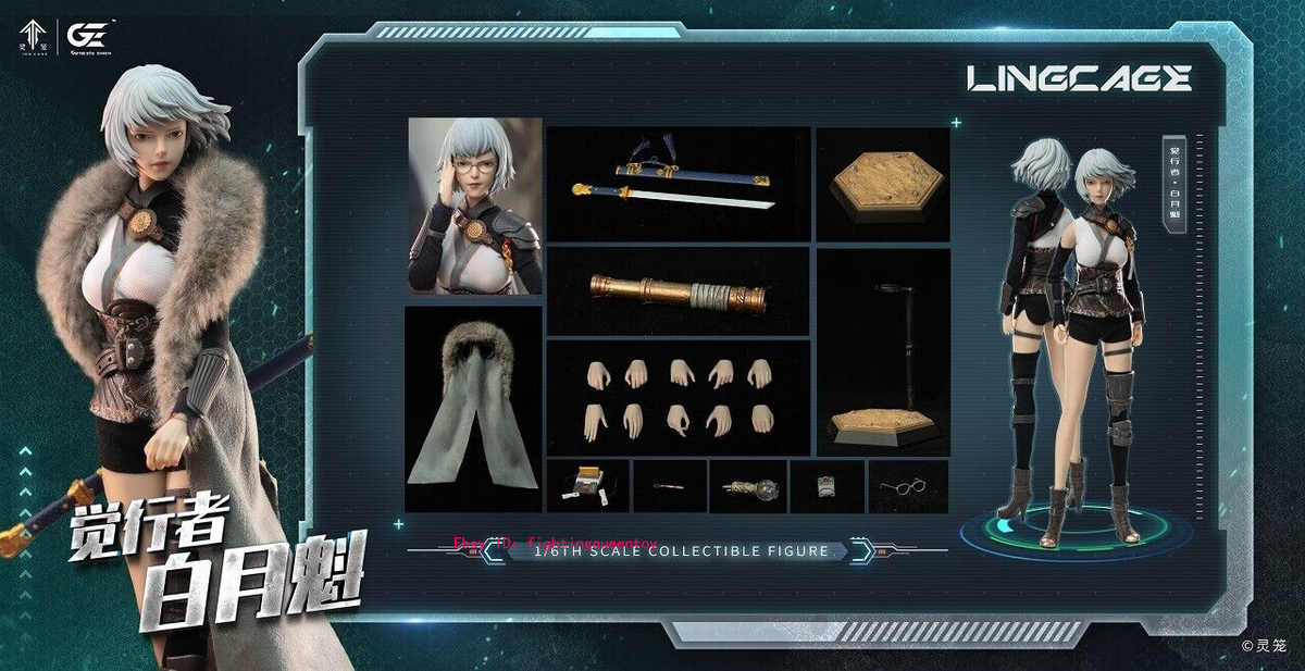 Genesis Emen LL-BYK02 Ling Cage Bai Yuekui 1/6 Action Figure Model