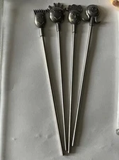 Decorative Drink Stirrer Set Cocktail Party "Family" (4) Robinwood England