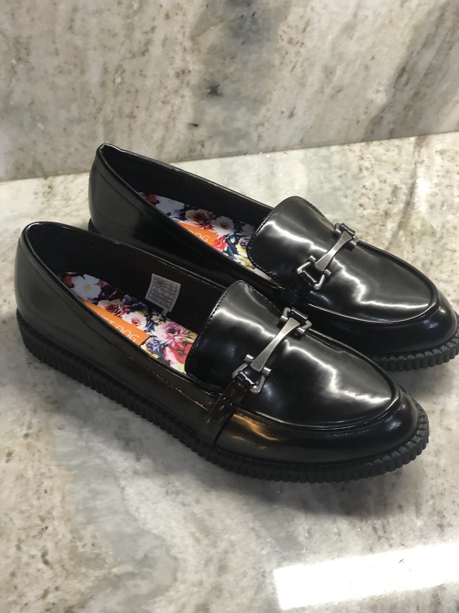 New-Rocket Dog Womens Lunar Boxed In Pu Flat black Shoes 