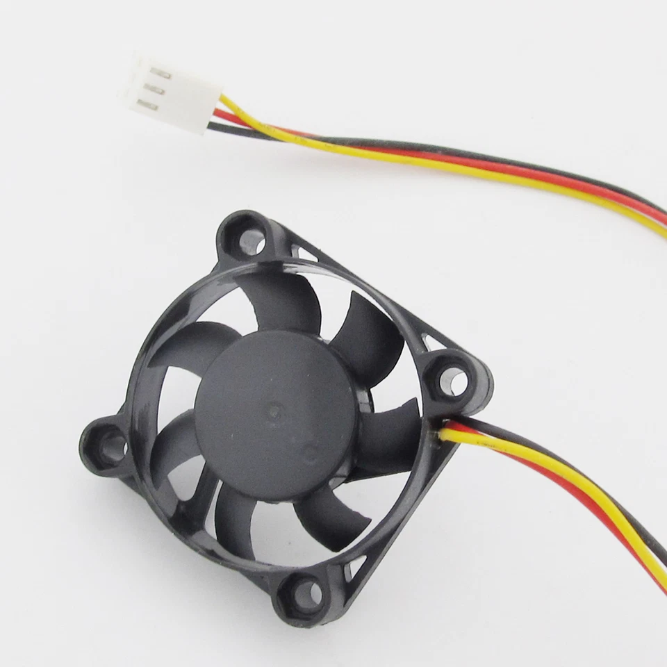 5pcs Brushless DC Cooling Fan 40x40x10mm 40mm 4010 7 blades 12V 3pin Connector - Image 2 of 4