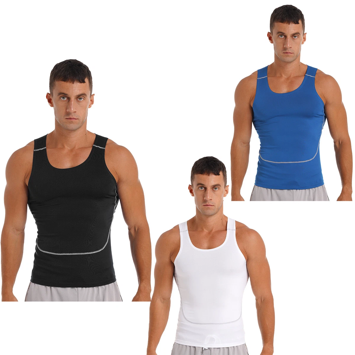 Men's Workout Tanks - Compression Fit