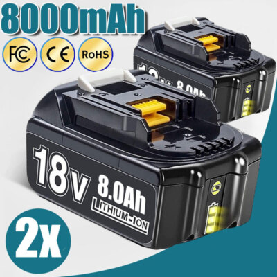 NEW For Makita BL1860 Battery BL1850 LXT 18V Li-ion 8Ah Battery  BL1830 UK