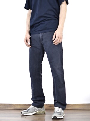 パンツ ARMANI JEANS NAVY LINEN STRAIGHT PANTS Vintage Armani Jeans Blue Linen Pants Size 30 / 32 | eBay
