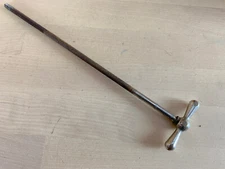 LUDWIG 8-3/8" Bass Kick Drum TENSION T-ROD Part Nickel Faucet Head 40s 50s Vtg