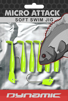 MICRO Attack Swim-Jig (Yellow) 1.5'' Dynamic Lures 