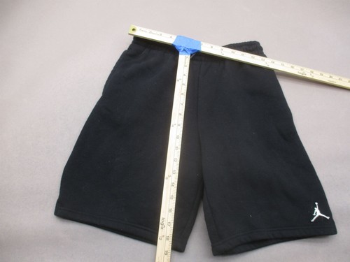 Air Jordan Size 13-15 YRS Boys BLK Fleece Lined Pocket Athletic Sweat Shorts 334 - Picture 2 of 9