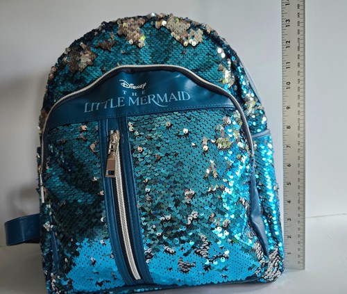 Disney kleine Meerjungfrau Rucksack Tagestasche Ariel, Pailletten, Pailletten, Funkeln, Schule 🙂 - Bild 12 von 18