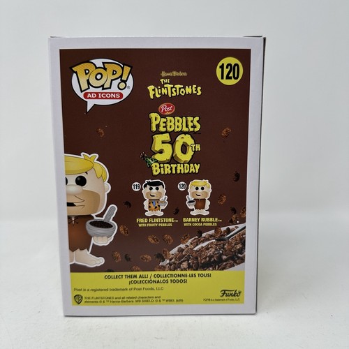 Funko Pop! Vinyl: The Flintstones - Barney Rubble with Cocoa Pebbles #120 - Picture 4 of 8