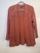 Alexandra  Oak Rosy Reef Cable Knit Cardigan Size Medium 4