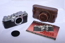 War Time Leica IIIC 35mm Film Rangefinder Camera. Circa. 1945. Cap. Case. Instr.