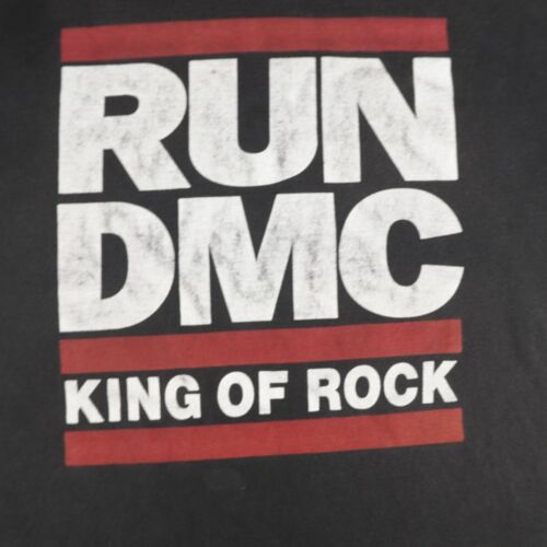 Vintage Run DMC Shirt Mens XL Black BC Ethic King of Rock Hip Hop Rap Tee Y2K ^ - Picture 3 of 9