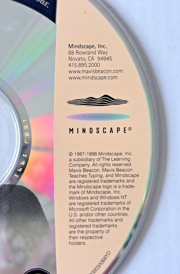 CD ROM Mavis Beacon Teaches Typing Version 9 CD ROM Mindscape -no Jewel box case - Image 3 of 4