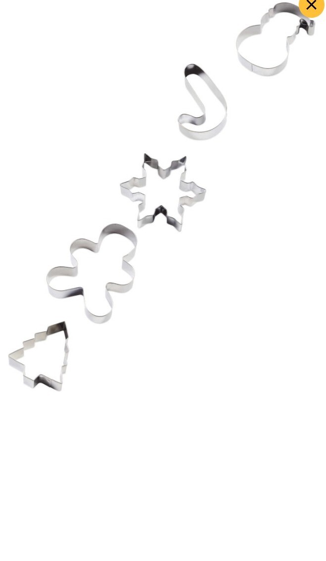 Christmas Cookie Cutter Set 5 Piece Star, Santa , Gingerbread eBay