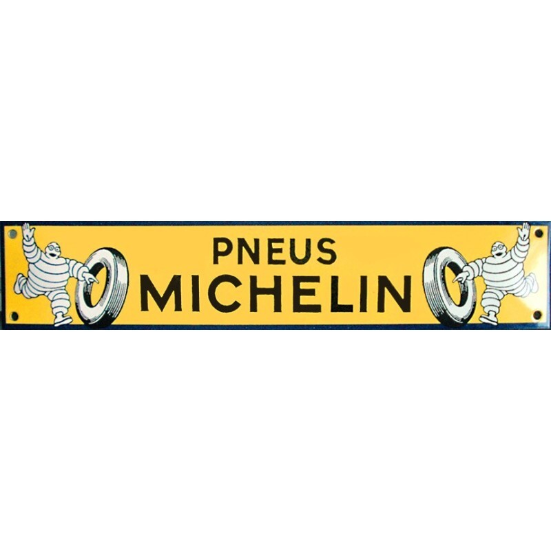 Plaque émaillée Michelin rétro en métal véritable pour garage