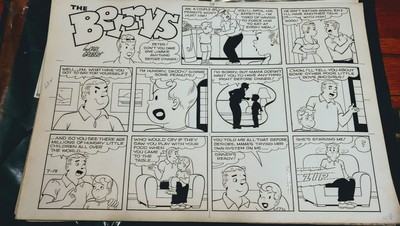 3 1964 Publishers Syndicate Antique Original Sun Comic Strip Pages The Berry S Ebay