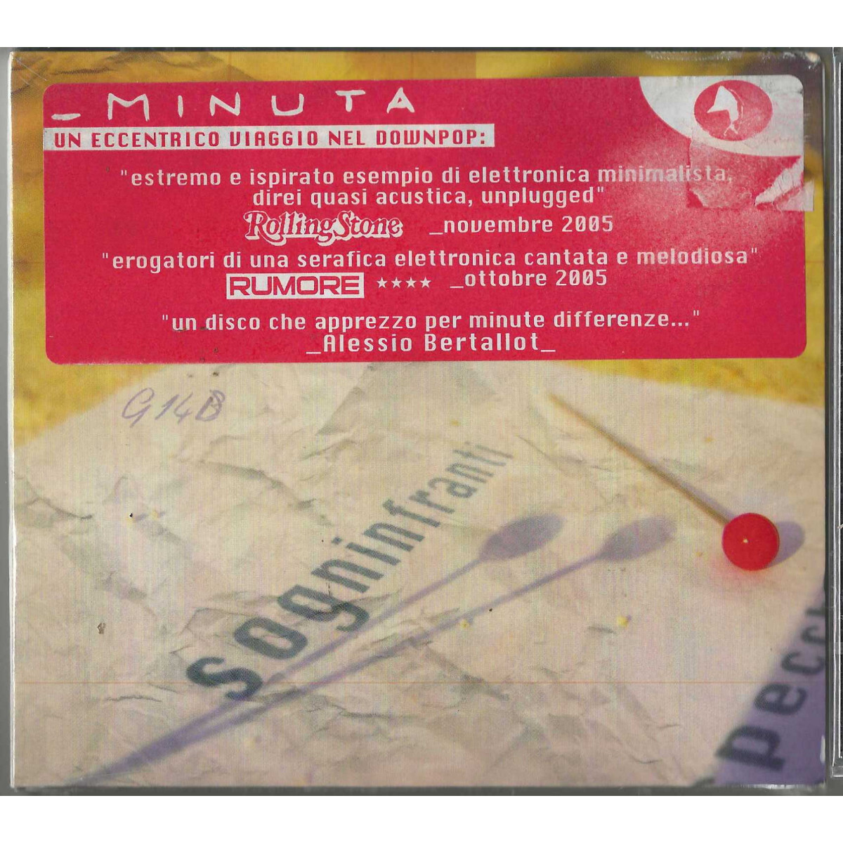 Minuta ‎CD Sogninfranti / N3 Music – n3014cd Sealed