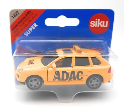 SIKU 1422 Porsche Cayenne Turbo ADAC yellow. 1:55. metal. blister card. Germany