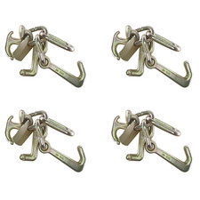4 Pack Heavy Duty Rtj Cluster Hook For Car Hauler Wrecker Towing Truck Chain