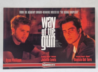 2001 Avant Card Postcard WAY OF THE GUN Cinema Release Benicio Del Toro